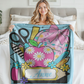 Personalized Name Soft Throw Student Blanket For Back to School