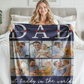 Personalized Photo Best Daddy In The World Throw Sherpa Fleece Blanket Home Decor For Father's Day,Birthday Gifts