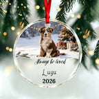 Always Be Loved-Personalized Pet Photo Memorial Christmas Ornament