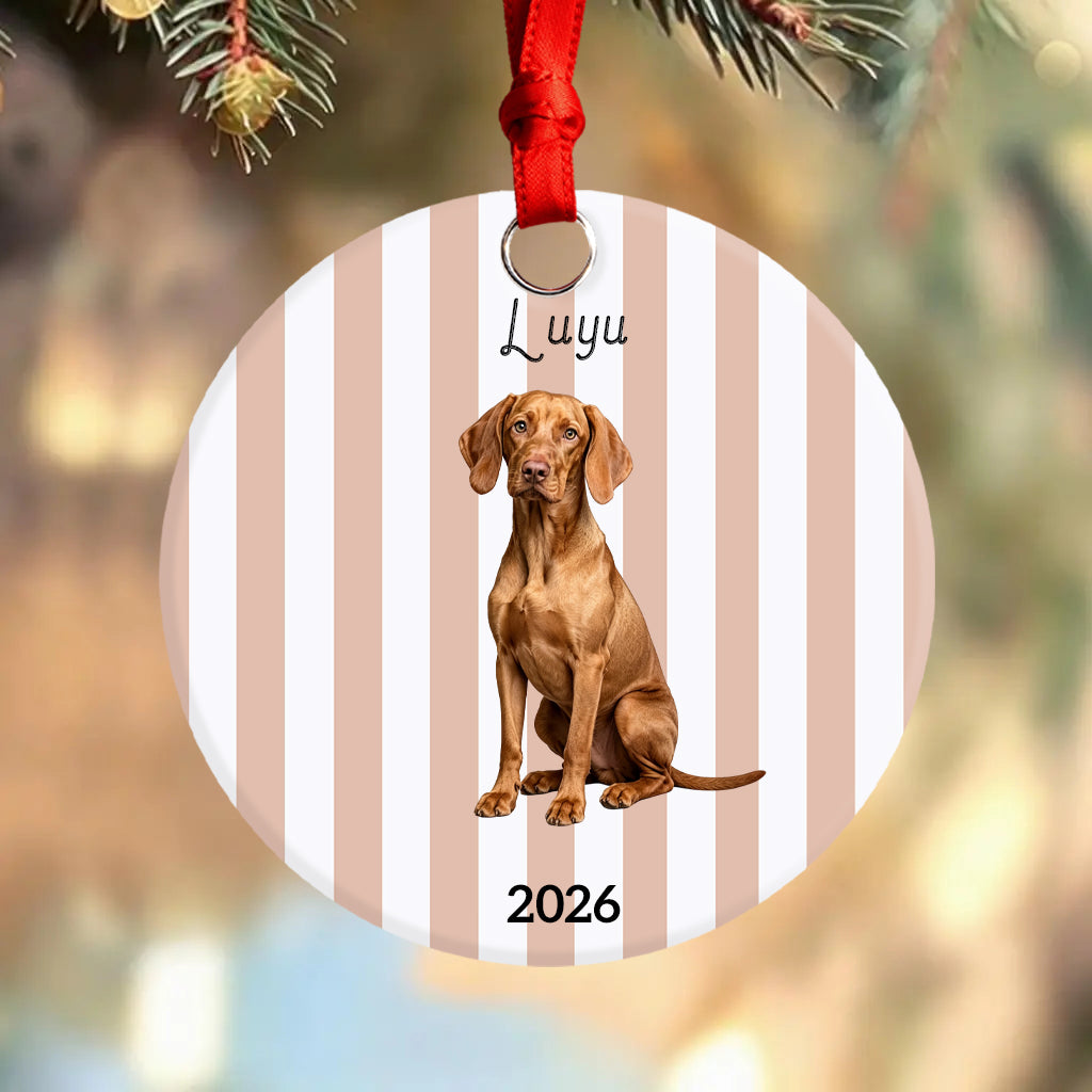 Personalized Pet Photo Christmas Ornament Gift For Dog Cat Mom,Dad,Pet Lovers
