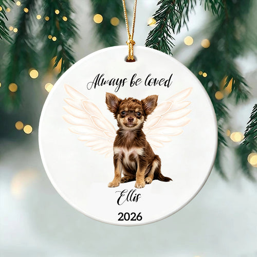 Always Be Loved-A Christmas Ornament for a Pet Who Will Never Be Forgotten-Custom Photo Cernamic Ornament
