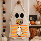 Custom Name Ghost Bag - Personalized Halloween Trick-or-Treat Gift for Kids- Little Spook Big Haul