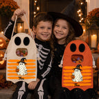 Custom Name Ghost Bag - Personalized Halloween Trick-or-Treat Gift for Kids- Little Spook Big Haul