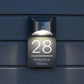 Personalized House Sign Solar Light Door Number Plaque Matt Black