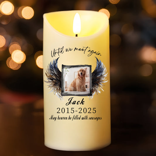 Always Loved Never Forgotten-Personalized Photo LED Candle In Memory