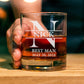Father's Day Gift-Personalized Engrave Name Whisky Wine Glass Cup Rock Glass