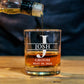 Father's Day Gift-Personalized Engrave Name Whisky Wine Glass Cup Rock Glass