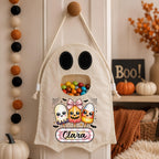 Custom Ghost Bag - Personalized Halloween Gifts For Kids - Sweetest Little Ghost In Town