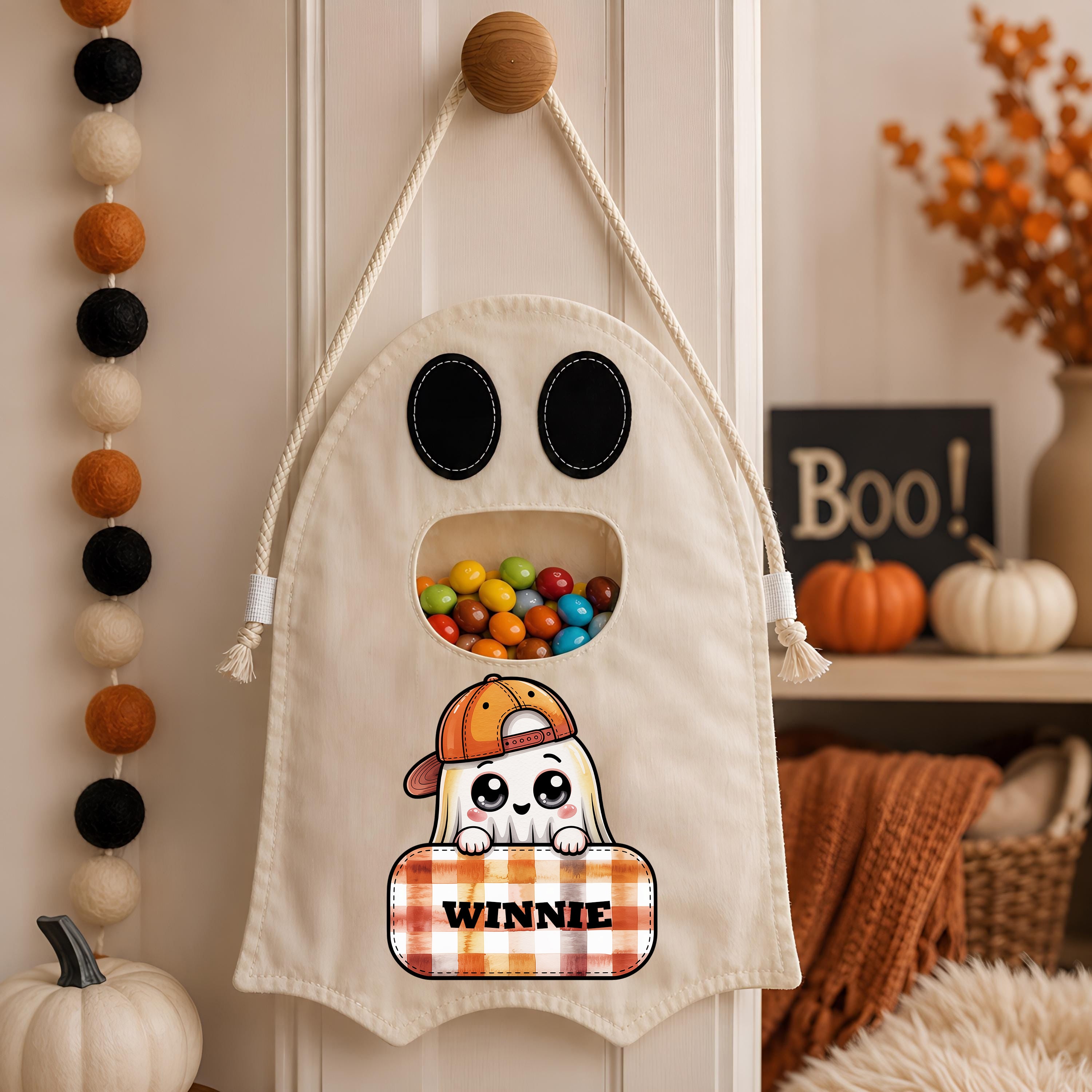 Custom Ghost Bag - Personalized Halloween Gifts For Kids - Spooky Cute Season Is Here