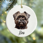 I'm So Lucky To Have Met You-Personalized Ceramic Ornament For Christmas Dog Dad,Mom,Pet Owner
