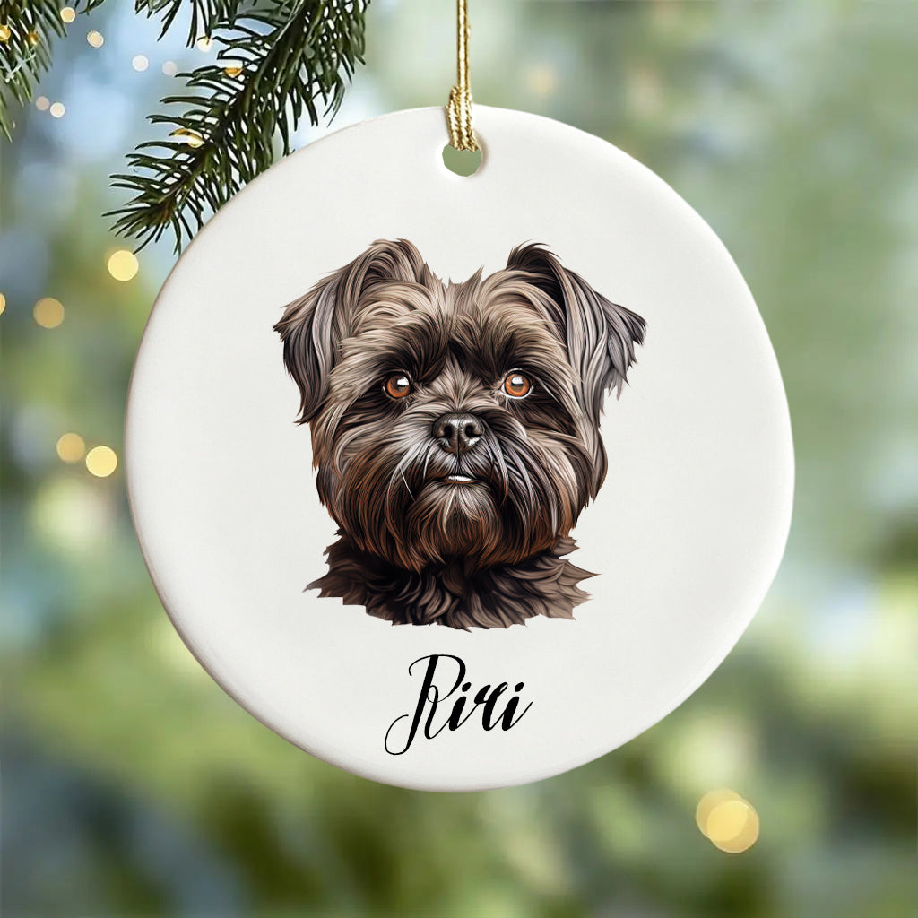I'm So Lucky To Have Met You-Personalized Ceramic Ornament For Christmas Dog Dad,Mom,Pet Owner
