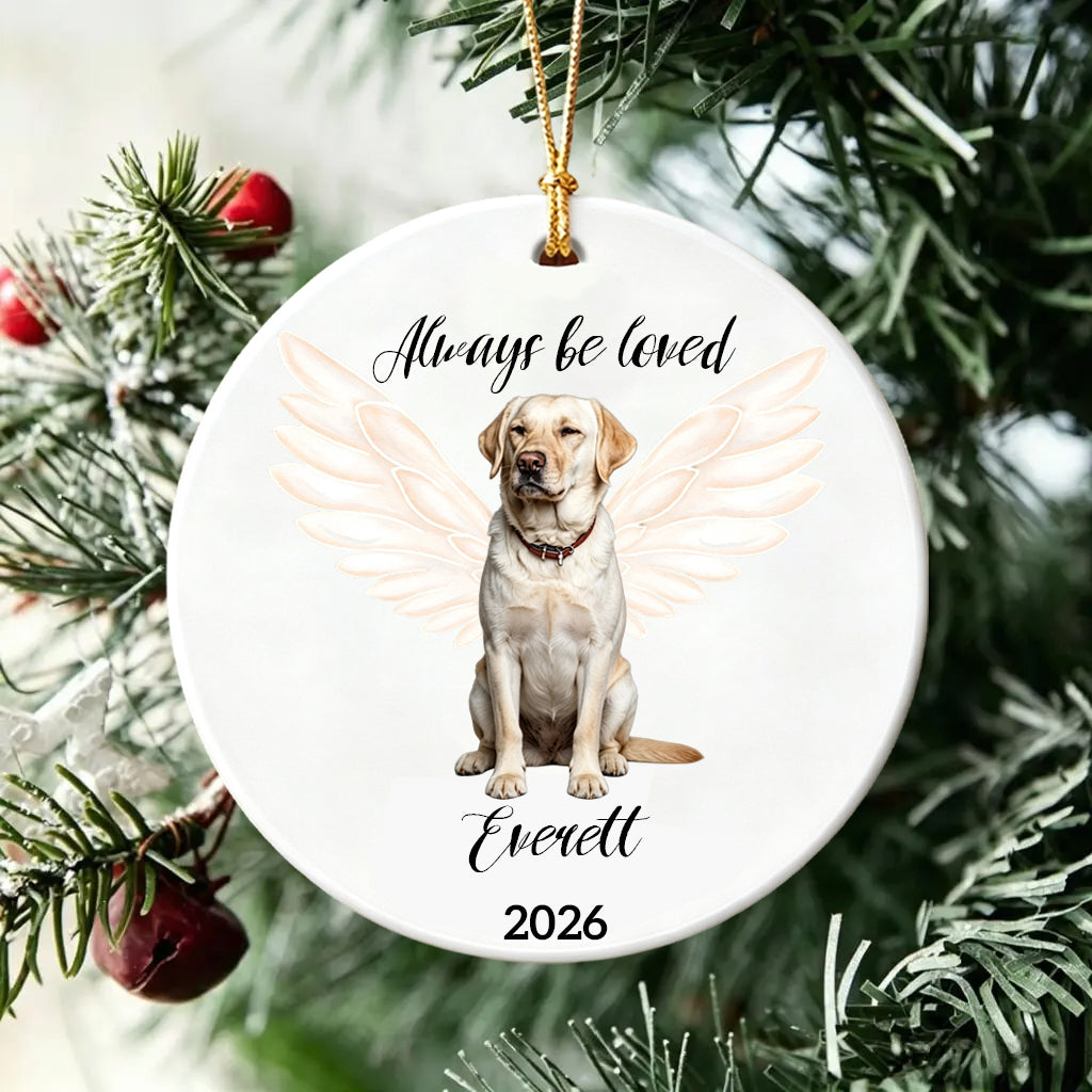 Always Be Loved-A Christmas Ornament for a Pet Who Will Never Be Forgotten-Custom Photo Cernamic Ornament