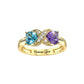 Personalized Gift Idea Birthstone Ring Mother Daughter Ring Promise Ring for Her