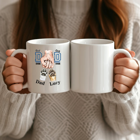 Best Dog Personalized Name Coffee Mug For Father's Day Gift MU236