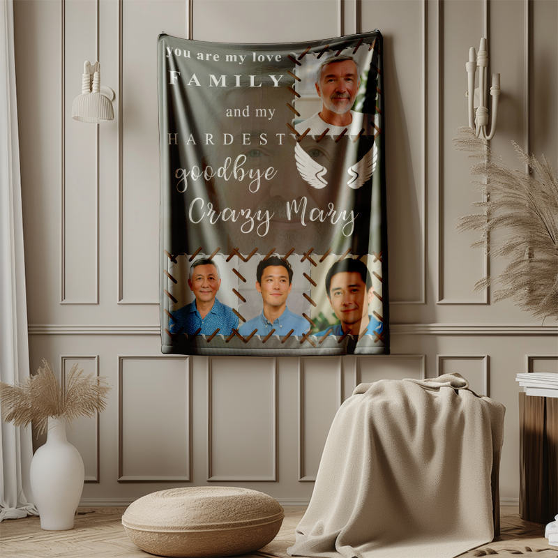 Personalized Photo Memories Comfortable Throw Blanket For Family