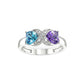 Personalized Gift Idea Birthstone Ring Mother Daughter Ring Promise Ring for Her