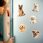 Custom Dog Fridge Magnet,Personalized Pet Illustration Magnet for dog Lover Gift