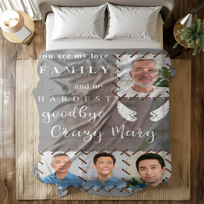 Personalized Photo Memories Comfortable Throw Blanket For Family