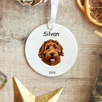 Personalized Christmas Ornament for Dogs, Custom Pet Name Keepsake
