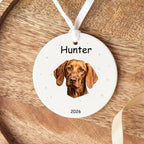 Personalized Christmas Ornament for Dogs, Custom Pet Name Keepsake