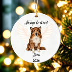 Always Be Loved-A Christmas Ornament for a Pet Who Will Never Be Forgotten-Custom Photo Cernamic Ornament