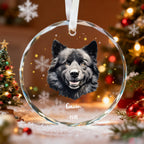 Personalized Dog Christmas Ornament, First Christmas Pet Gift, Custom Dog Name Keepsake, Gifts for Dog Lovers