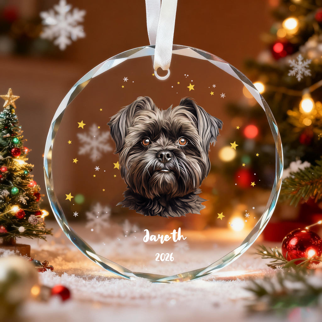 Personalized Dog Christmas Ornament, First Christmas Pet Gift, Custom Dog Name Keepsake, Gifts for Dog Lovers