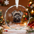 Personalized Dog Christmas Ornament, First Christmas Pet Gift, Custom Dog Name Keepsake, Gifts for Dog Lovers