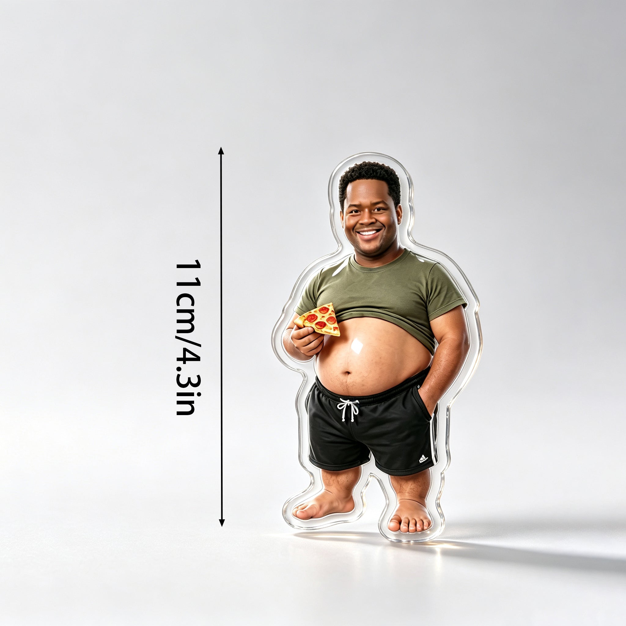 Custom Funny Dad Bod Fridge Magnet - Personalized Chubby Dad Magnet, Kitchen Decor Gift for Him