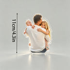 Personalized Dad & Kids Photo Fridge Magnet - Fathers Day Gift For Dad, Gift For Husband