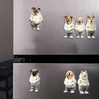 Custom funny Dog in Hoodie Fridge Magnet - Cute Anthropomorphic Pet Magnet - Dog Lover Gift
