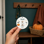 Personalized Pet  Ornament Using Pet's Photo + Name - Custom Ornament Halloween Dog Ornament
