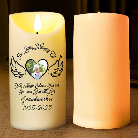 Customize Memories Personalized Photo LED Candle