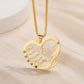Personalized Names Heart Necklace Engraved Names Anniversary Mother's Day Gift for Her