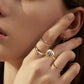 Personalized Custom Engraved Ring Jewelry Gift for Her Statement