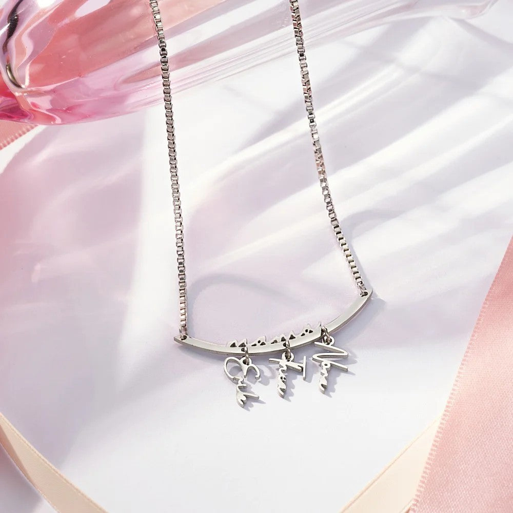 Personalized Names Family Necklace with Pendants Mother's Day Gift for Mother Grandmother