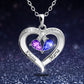 Personalized Forever Together Heart Pendant Sterling Silver Necklace