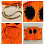 Custom Name Halloween Candy Bag —Personalized Halloween Ghost Canvas Tote Bag for Kids