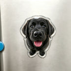 Personalized Funny Dog Nose Fridge Magnet - Custom 3D Squeeze Pet Fridge Magnet, Interactive Kitchen Decor