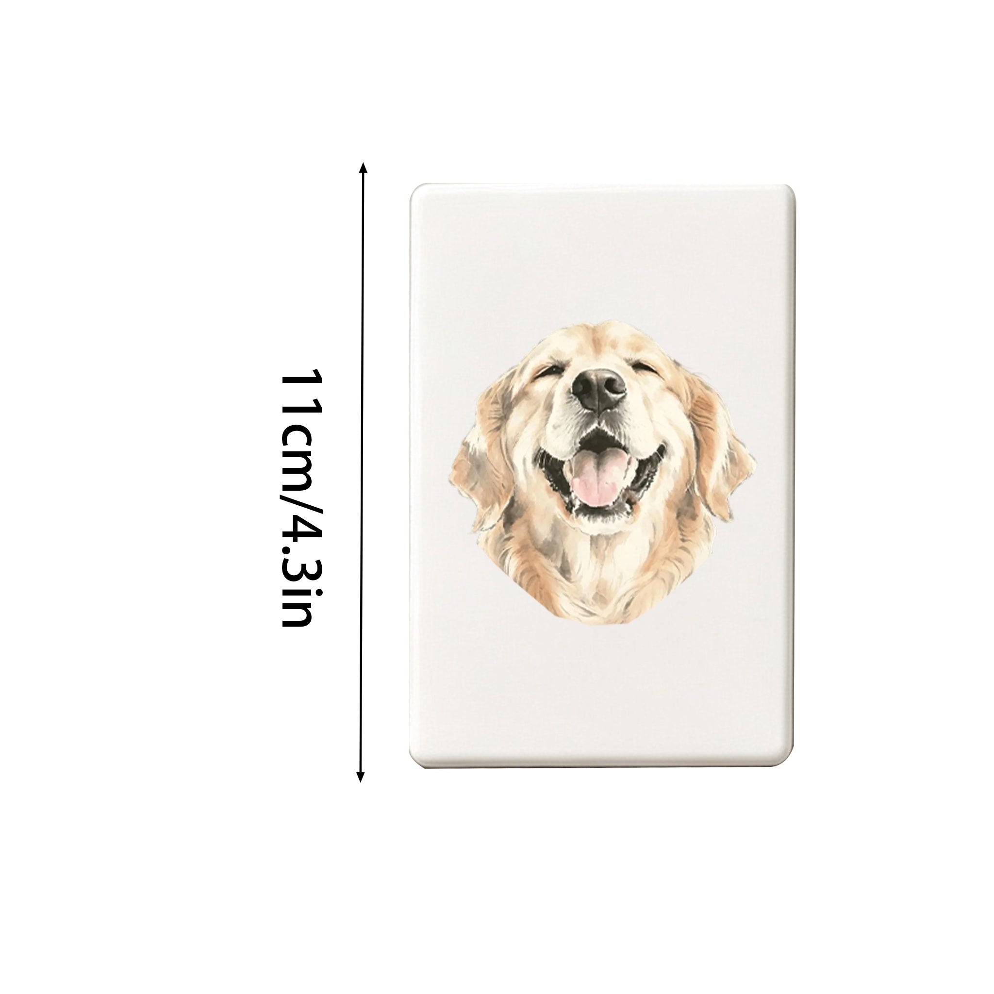 Custom Watercolor Dog Portrait Fridge Magnet - Personalized Pet Illustration, Pet Memorial Gift